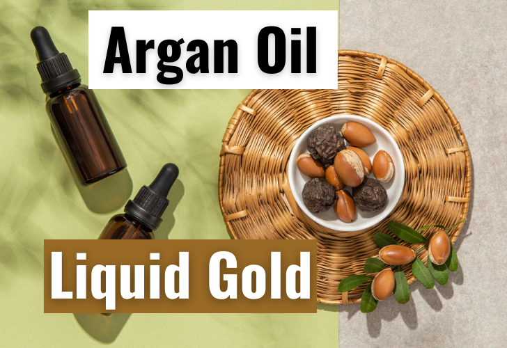 argan oil illustration