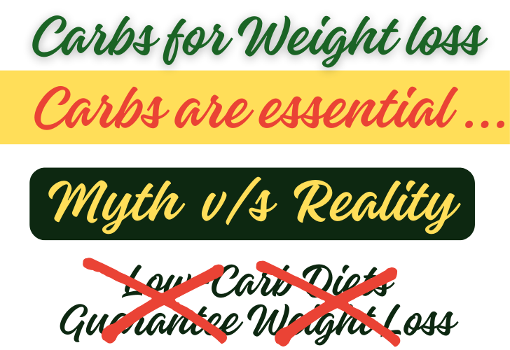 an illustration depicting benefits of carbs for weight loss