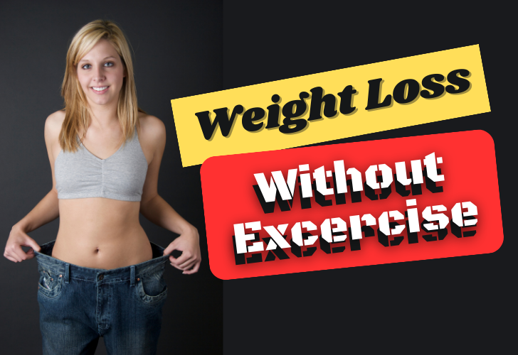 depicting an illustration of weight loss without exercise