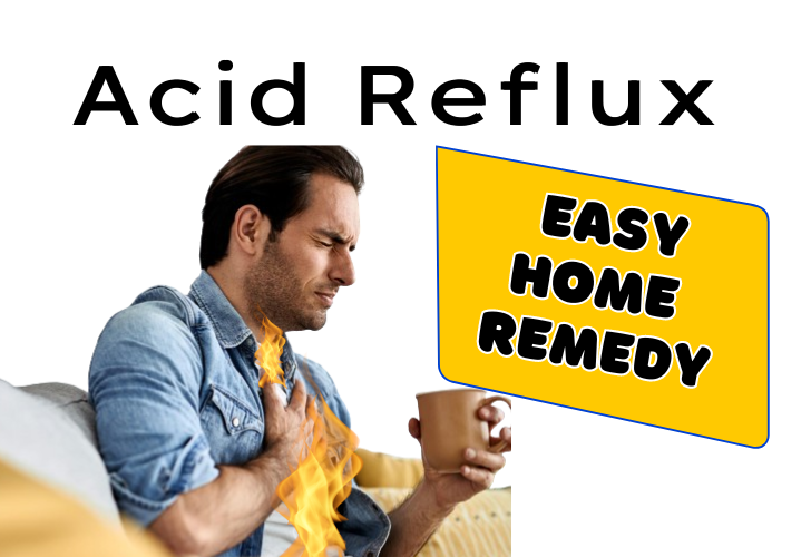 illustration of acid reflux home remedy